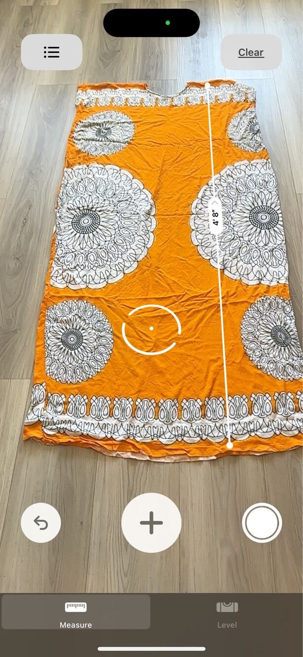 Orange Batik Caftan Dress Cotton African Wax Medallion Mandala Maxi